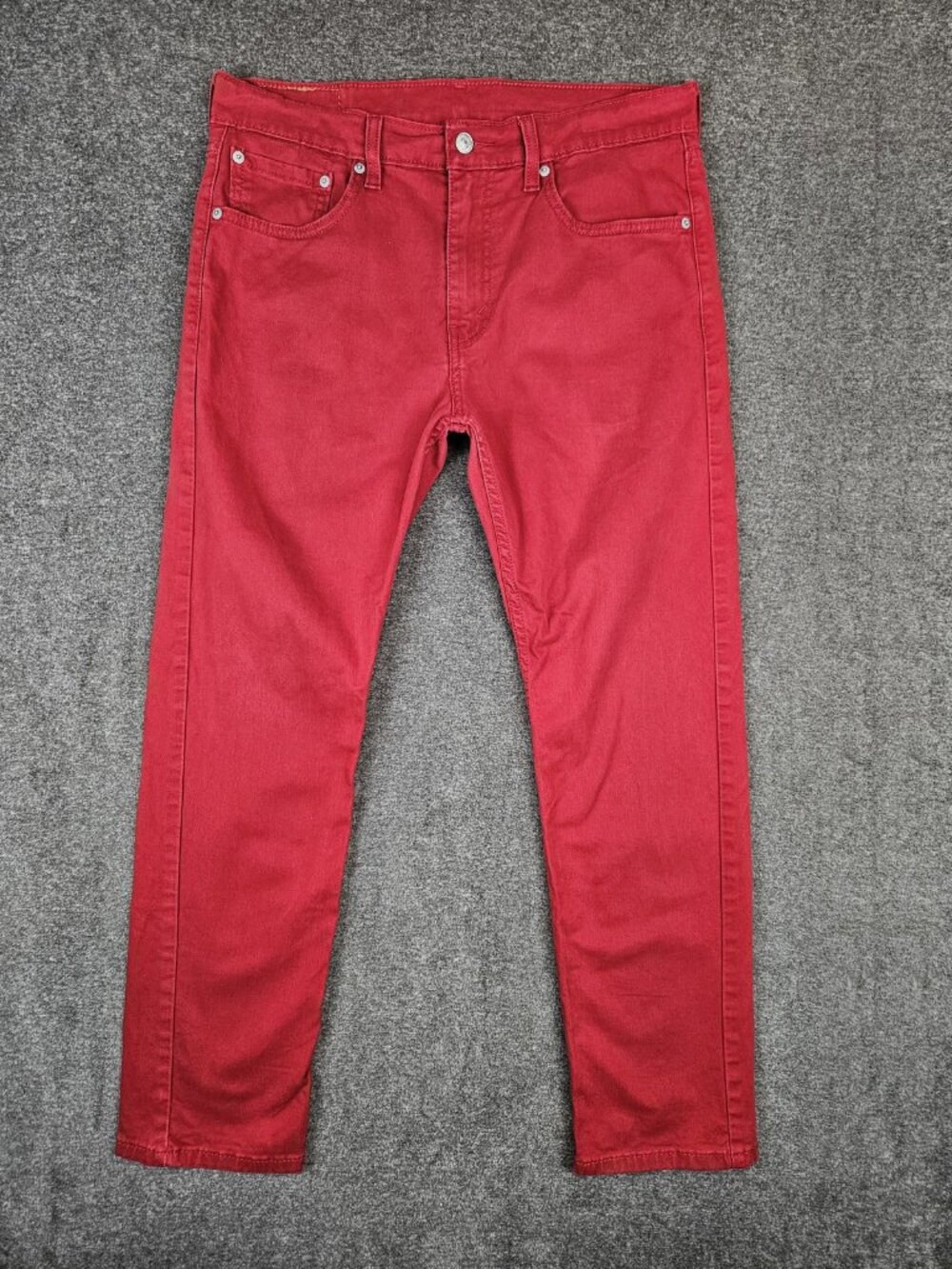 Levi's 502 Regular Taper Red Denim Jeans Mens 32x30 (34x28)